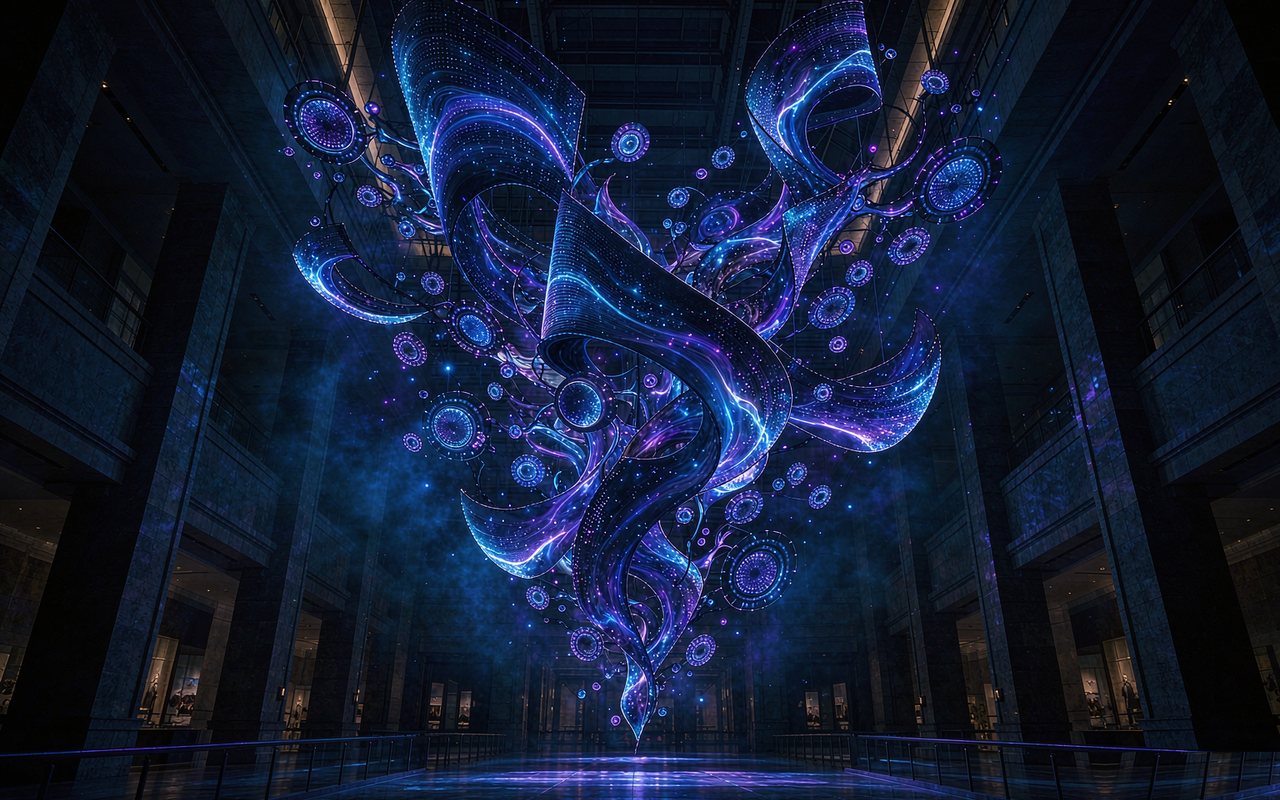 山东省博物馆主秀——3D异形LED阵列系统